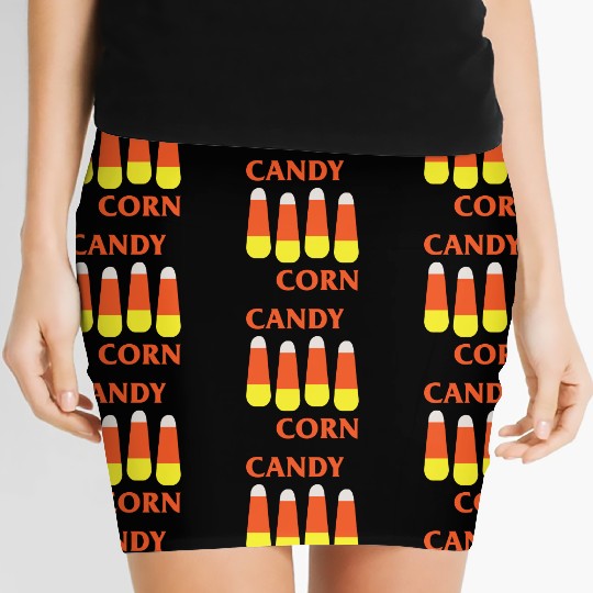 Candy Corn Punk Women's Mini Skirts