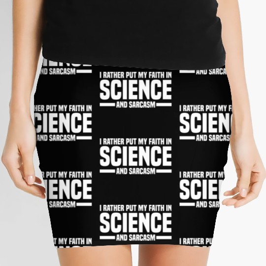 Atheism Religion Belief Atheists Science Women's Mini Skirts