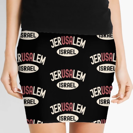Usa Jerusalem Israel Women's Mini Skirts