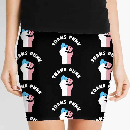 Trans Punk Transgender Pride Women's Mini Skirts