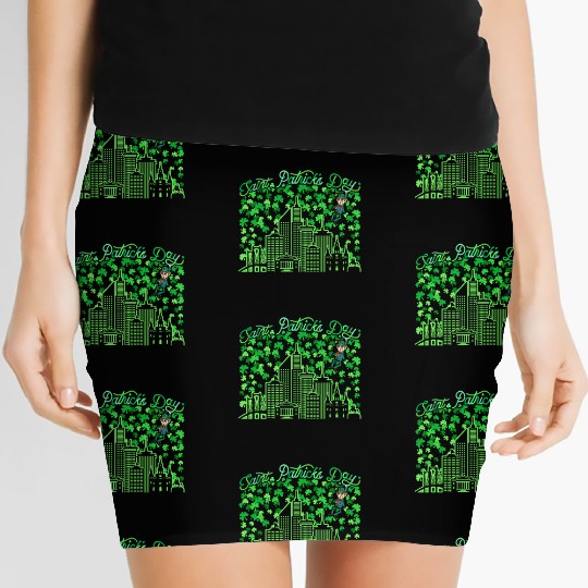Saint Patrick's Day New Orleans Louisiana Women's Mini Skirts