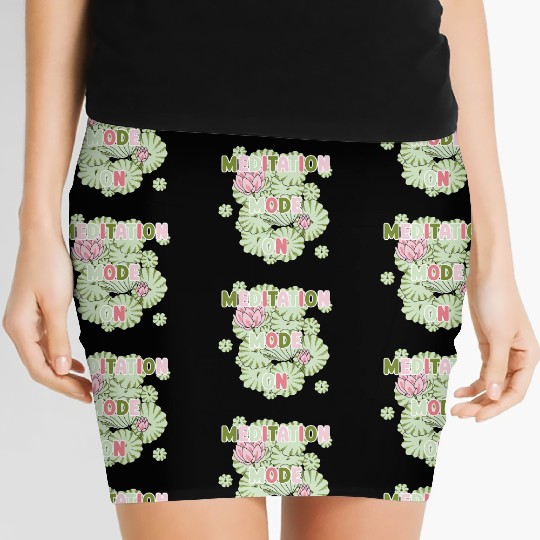 Lotus meditation mode on Women's Mini Skirts