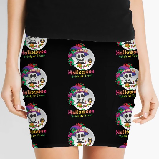 Halloween Trick or Treat Women's Mini Skirts