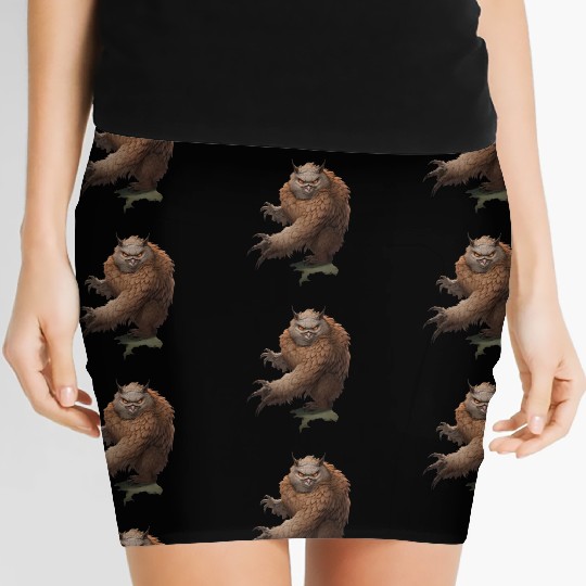 Grizzly Owl - Fantasy Creature Women's Mini Skirts