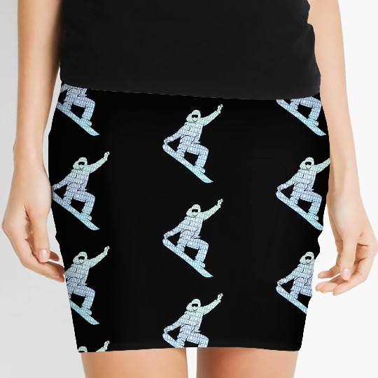 Snowboarder Cool Freestyle Snowboarding Women's Mini Skirts