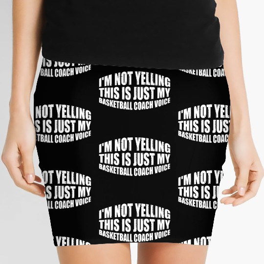 This Is Just My Basketball Coach Voice 4 Women's Mini Skirts