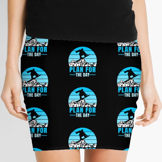 Snowboarding Plan For to Day Freestyle Snowboard Women's Mini Skirts