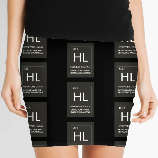 Periodic Table Symbol (HL) Women's Mini Skirts