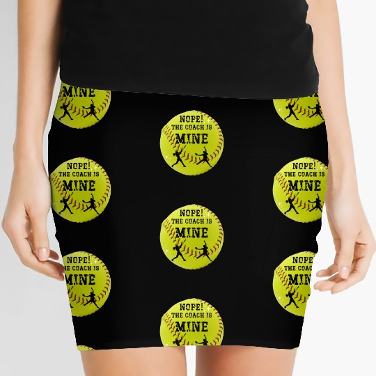 Nope, the coach is mine! Softball fun. Women's Mini Skirts