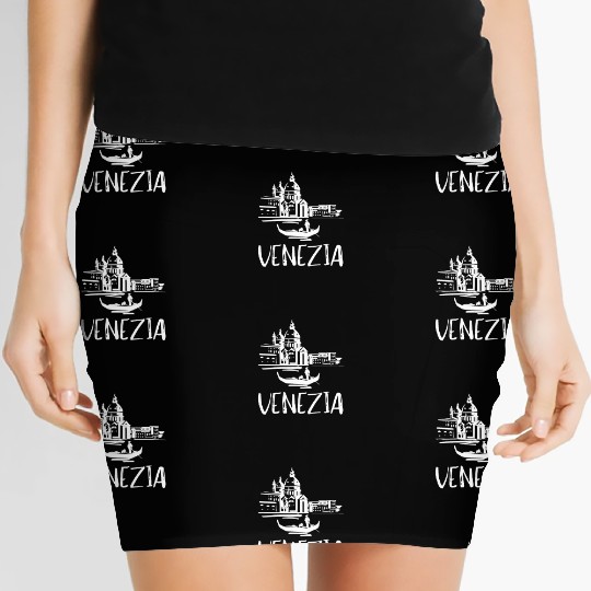 Venice Gondola Italy Venezia Women's Mini Skirts