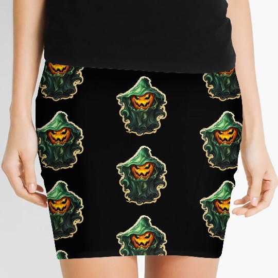 Ghost Lover Cartoon Style Halloween Ghost Spooky Women's Mini Skirts