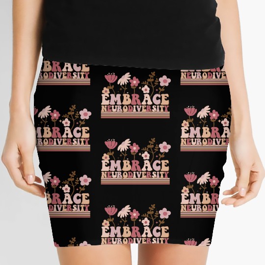Embrace Neurodiversity Women's Mini Skirts