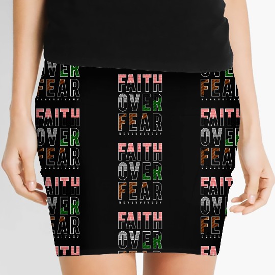 Faith Over Fear Women's Mini Skirts
