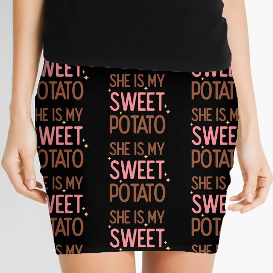 She Is My Sweet Potato Women's Mini Skirts