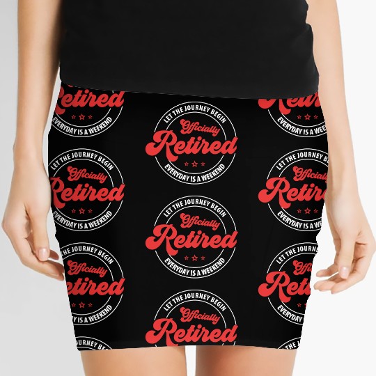 Officially Retired nurse Women's Mini Skirts