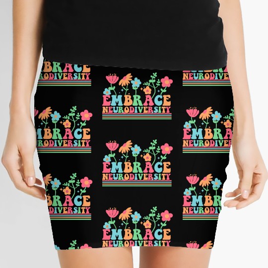 Embrace Neurodiversity Women's Mini Skirts