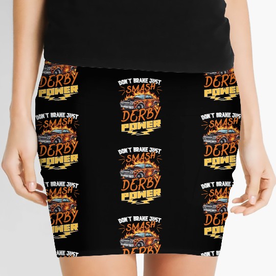 Demo Derby Demolition Derby Demolition Derby Lover Women's Mini Skirts