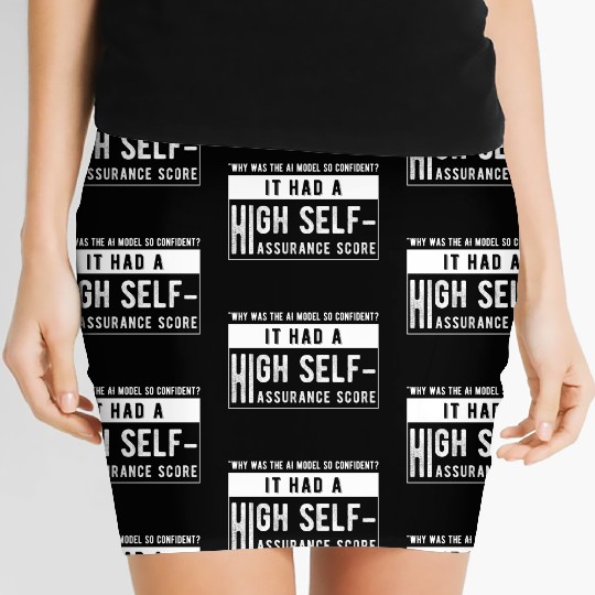 Why was the AI model so confident Women's Mini Skirts