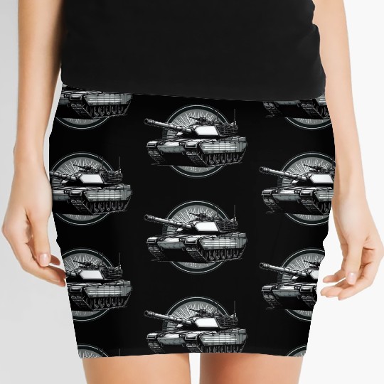 Legendary M1 Abrams Tank: American Military Art Women's Mini Skirts