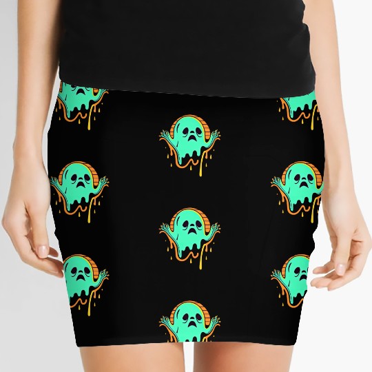 Weird ghost N4 Women's Mini Skirts