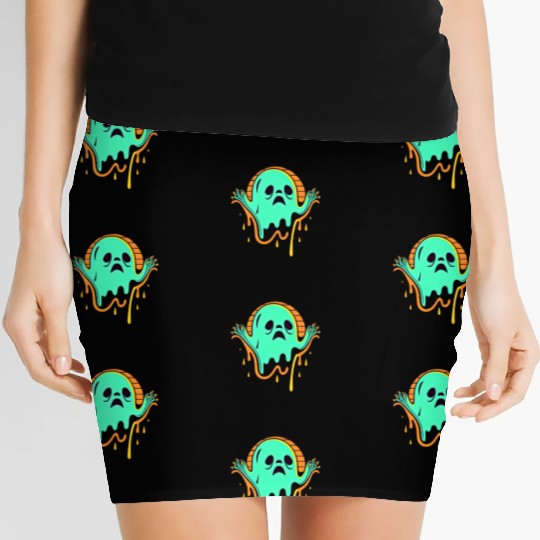 Weird ghost N4 Women's Mini Skirts