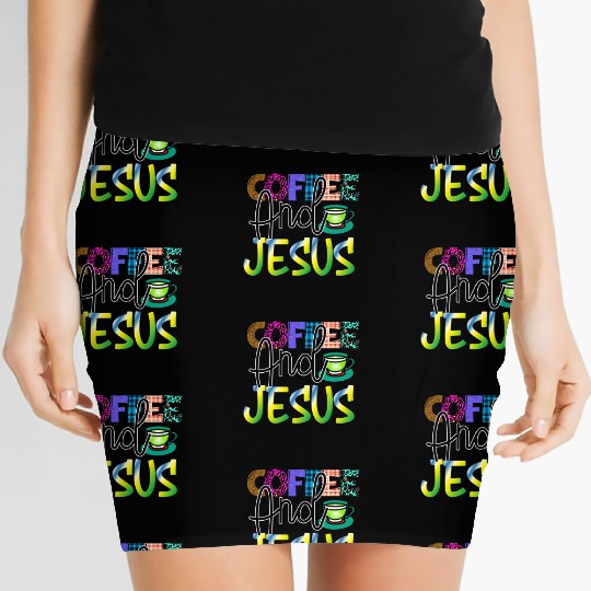 Coffee And Jesus Women's Mini Skirts
