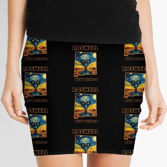Roswell New Mexico - Alien Women's Mini Skirts