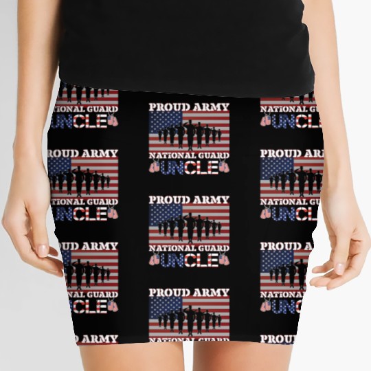 Proud Army National Guard Uncle Women's Mini Skirts