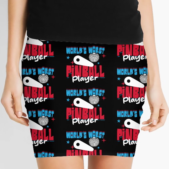 World s Worst Pinball Player Women's Mini Skirts