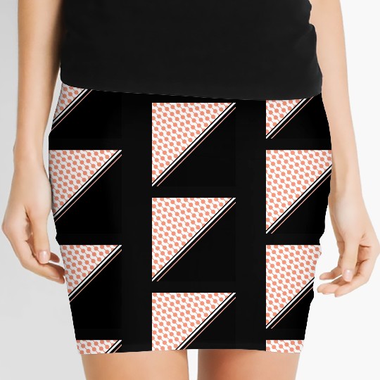 Geometric Design Circles And Triangle Women's Mini Skirts