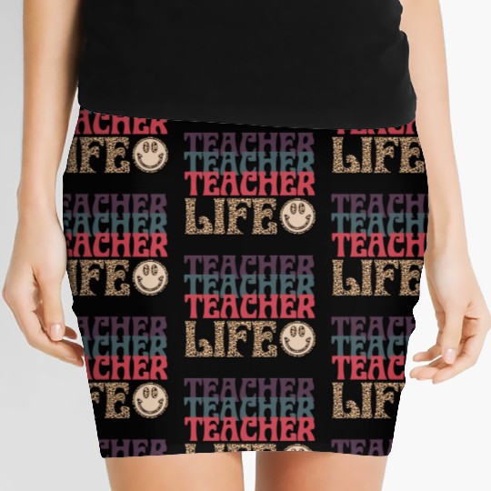 Teacher Smile Face Women's Mini Skirts