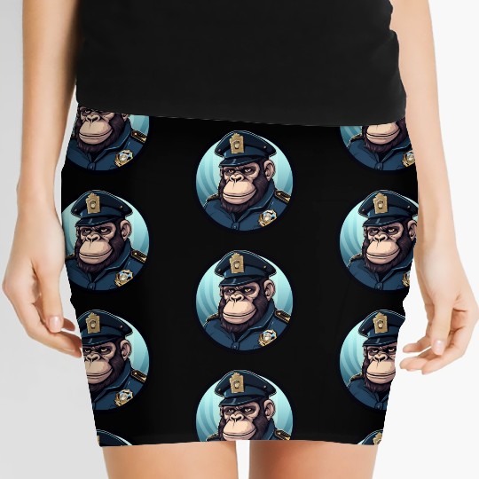 Police gorilla Women's Mini Skirts