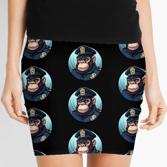 Police gorilla Women's Mini Skirts
