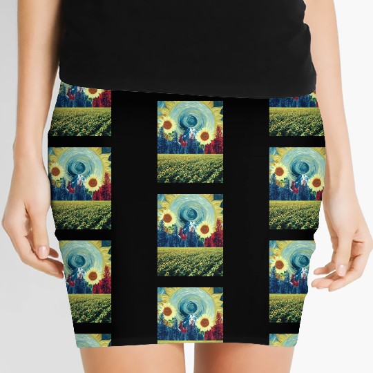 The Sunflower Field Women's Mini Skirts