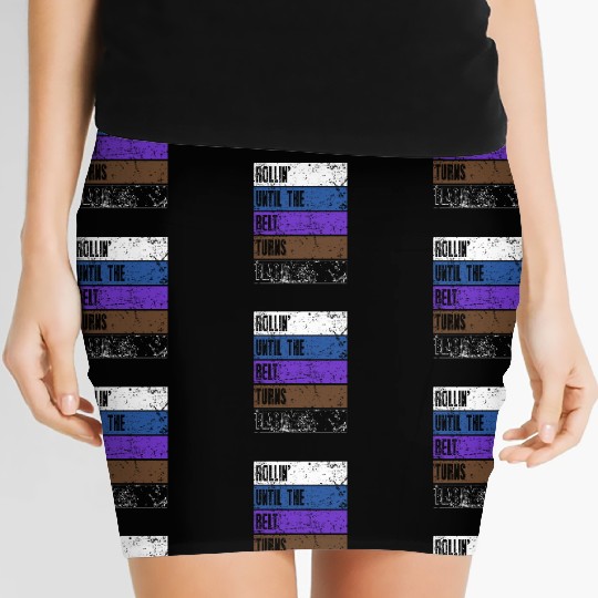 Brazilian Jiu Jitsu belt color BJJ gift MMA Women's Mini Skirts