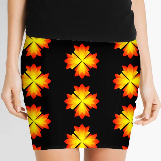 Sunset Bloom Women's Mini Skirts