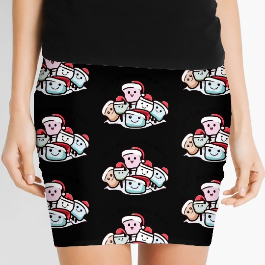 It's A Marshmallow World - Marshmallow Friends Women's Mini Skirts