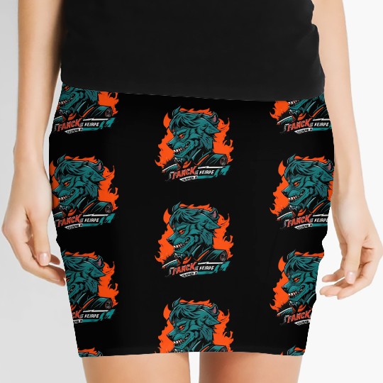 green Werewolf style Women's Mini Skirts