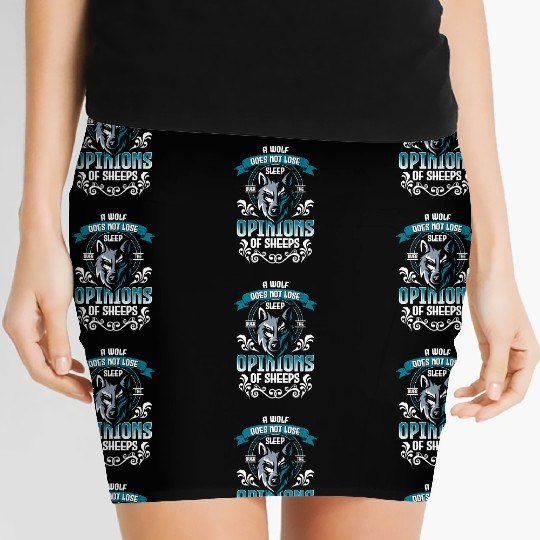 Werewolf Animal Mysticism Wolfpack Women's Mini Skirts