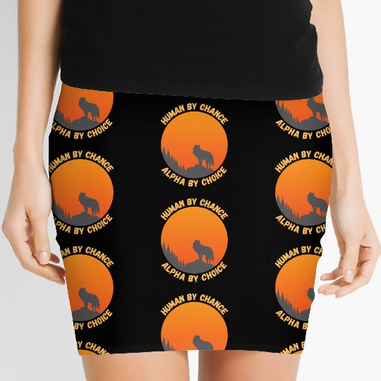 Human By Chance Alpha By Choice Alpha Wolf Women's Mini Skirts