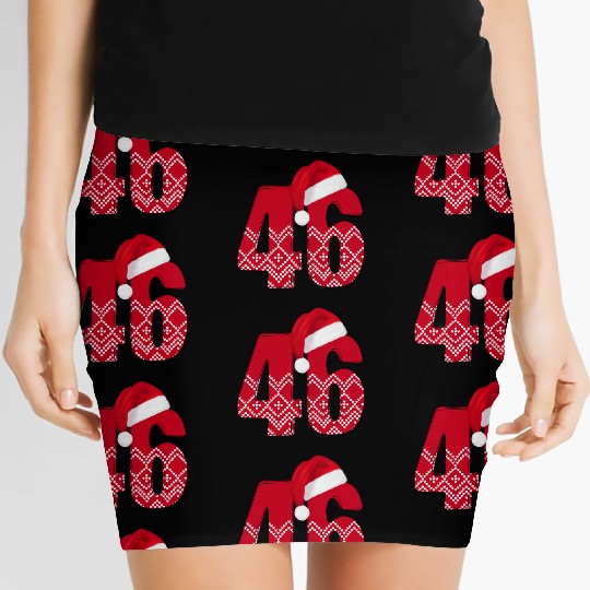 46 Birthday Gifts - Xmas Number Forty Six Women's Mini Skirts