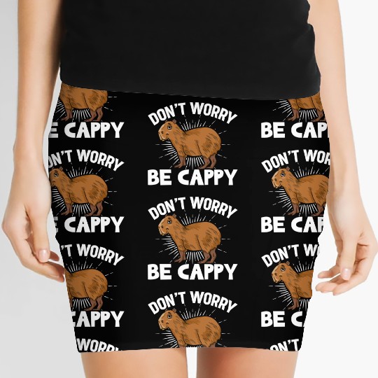 Funny Capybara Women's Mini Skirts