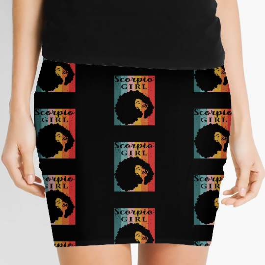 scorpio girl Zodiac Sign Astrology Horoscope Star Women's Mini Skirts