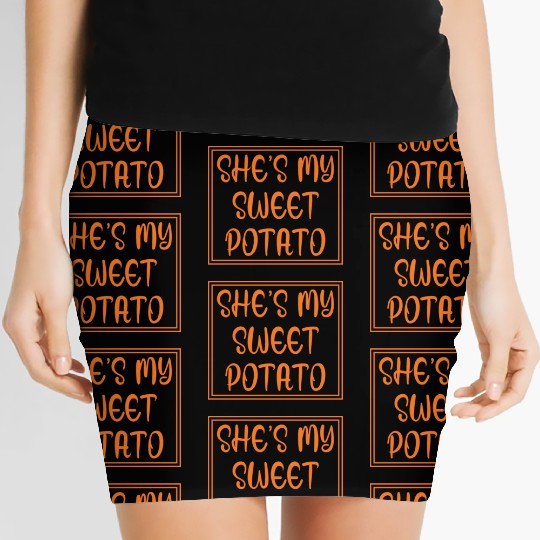 She's My Sweet Potato Thanksgiving I Yam Women's Mini Skirts