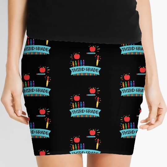 Dream Team Aka Third Grade Teachers Back To School Women's Mini Skirts