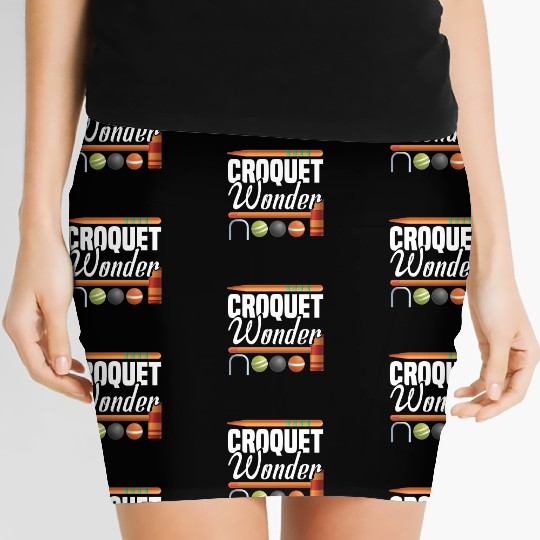 Croquet Mallet Croquet Club Croquet Player Croquet Women's Mini Skirts