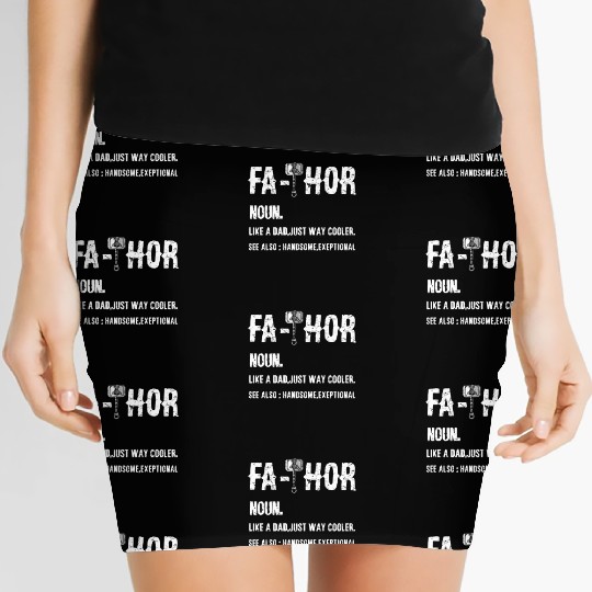 Thor Mjolnir Valknut Vikings Runes Women's Mini Skirts Viking