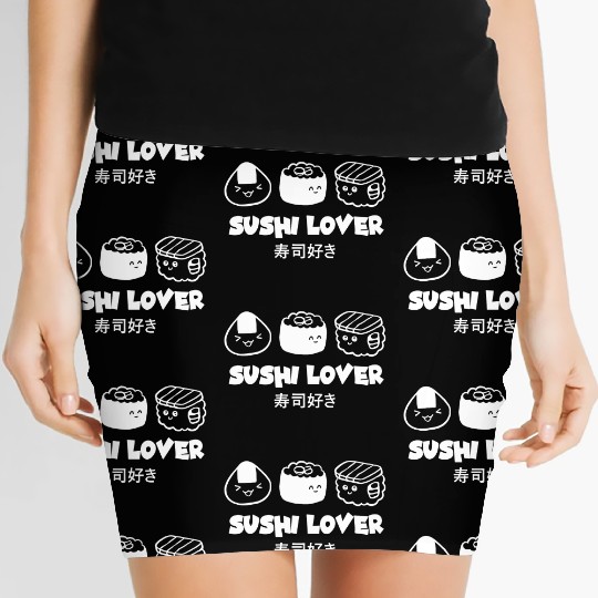 Sushi Lover Asian Food Lover Japanese Cuisine Cute Women's Mini Skirts