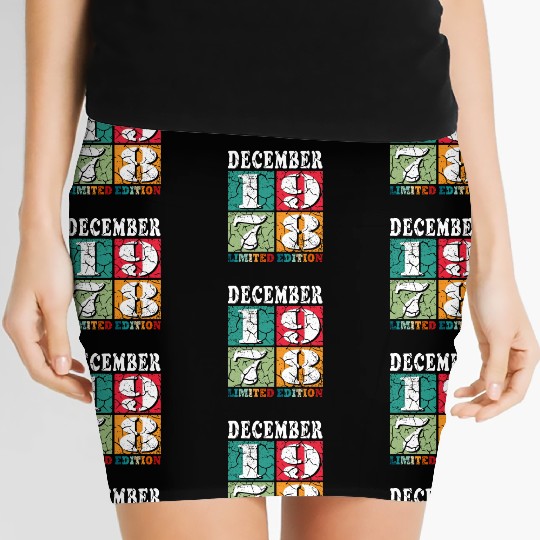 December 1978 Anniversary December 1978 December Women's Mini Skirts
