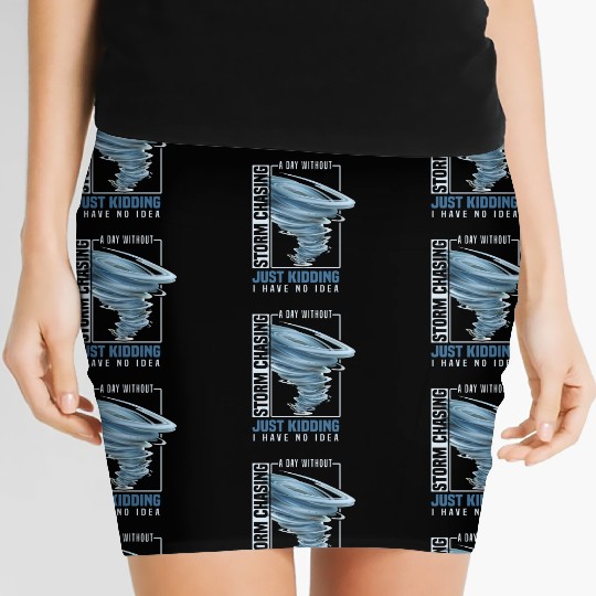 Storm chaser gift idea | Tornado meteorologists Women's Mini Skirts